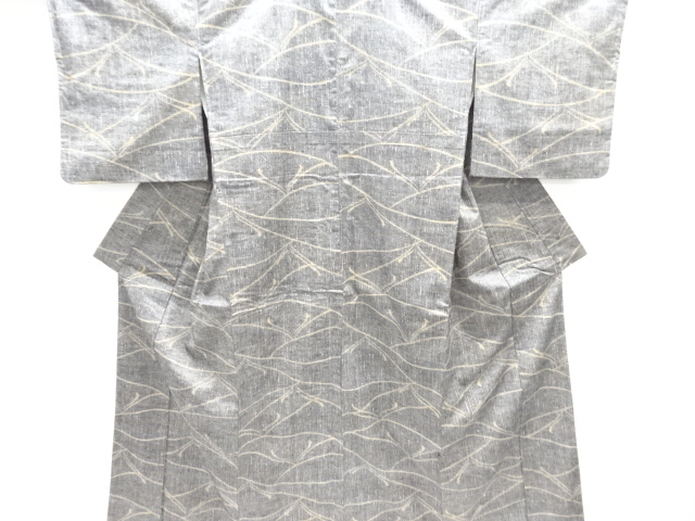 JAPANESE KIMONO / TSUMUGI / WOVEN ABSTRACT